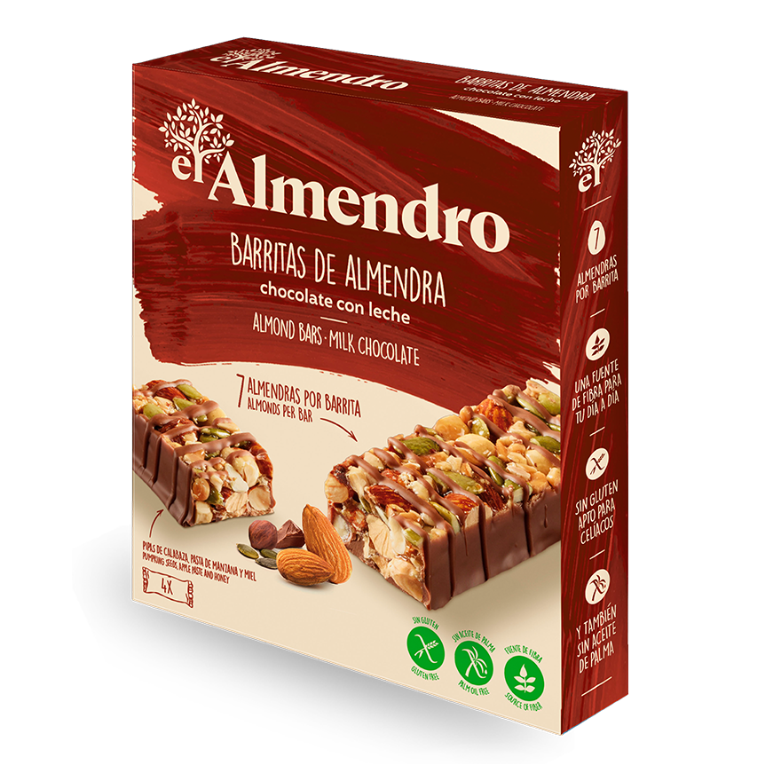 El Almendro - Barritas de Almendra chocolate con leche