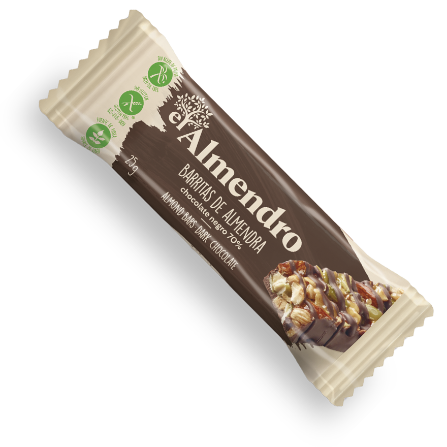 El Almendro - Barritas de Almendra chocolate negro 70%