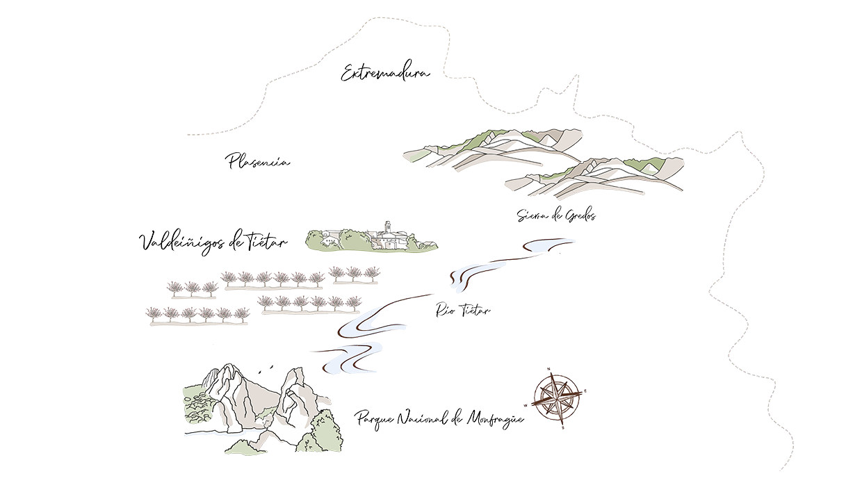El Almendro - Mapa
