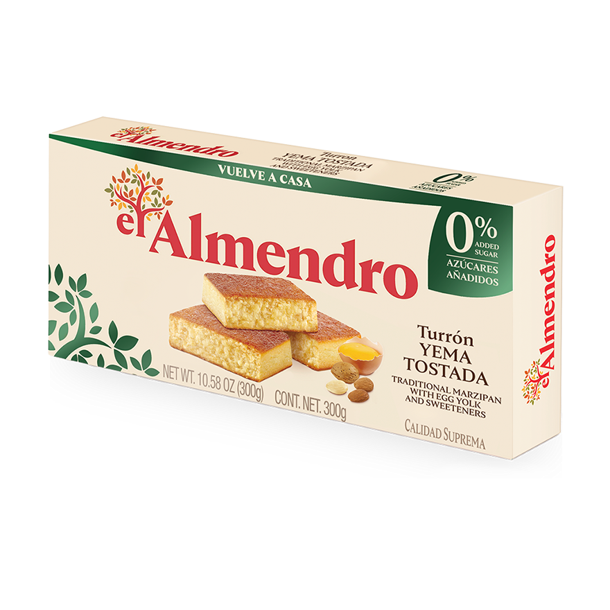 El Almendro - Turrón yema tostada sin azúcar