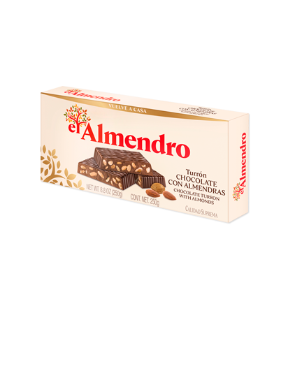 turrón de chocolate con almendras El Almendro