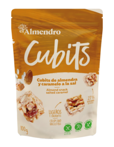 cubits de almendra y caramelo a la sal en bolsa